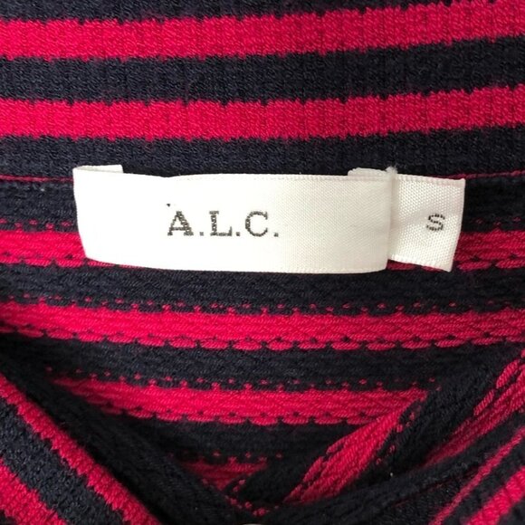 A.l.c. Pink and Navy Striped Bodycon Pencil Skirt Size Small - Picture 7 of 8